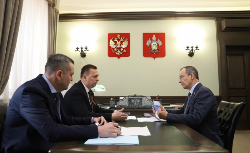 КРАСНОДАР. Председатель ЗСК встретился с главой Лабинского района